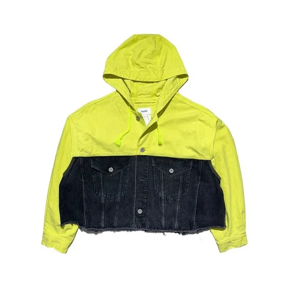 Doublet cut off oversized denim jacket